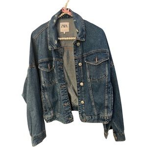 Zara Denim Jacket Size Medium